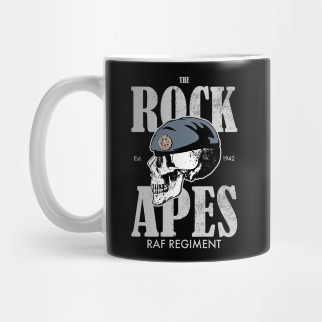 RAF Regiment Rock Apes (distressed) by TCP